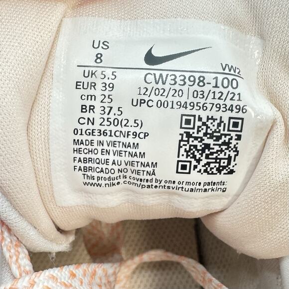 Nike Air Max Bella TR 4 Summit Athletic Sneakers Size 8 White Running Training - Picture 8 of 8